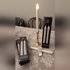 Cozier Glow Flameless Taper Candles with Remote